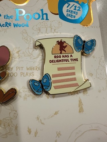Disney Parks Winnie The Pooh Hundred Acre Wood Series Roo July 7/12 Pin Set 2025 - Picture 5 of 8
