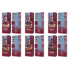 WEST HAM UNITED FC 2022/23 FIRST TEAM LEATHER BOOK CASE FOR SAMSUNG PHONES 4