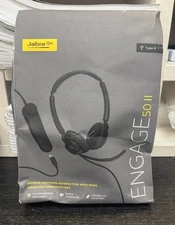 Jabra Engage 50 II USB-A Wired Headset Black – Open Box