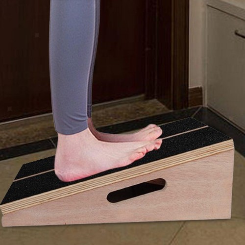 Slant Board Calf Stretcher Adjustable Wooden Nonslip - Picture 5 of 7