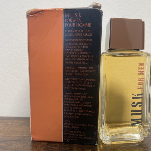Avon Musk For Men Cologne Pour Homme 3.4 FL OZ / 100ml Splash Full Bottle 2000 - Picture 4 of 6