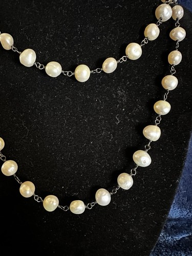 Silpada Freshwater Pearl Fresh Catch Necklace N1368 925 Sterling Silver 925 - Picture 2 of 7