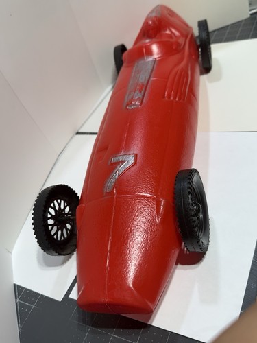 Red Indy Racer 23" Blow Mold Plastic Toy Race Car large #7 Vintage 1960/70’s - Picture 8 of 18