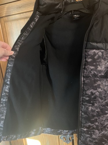 ZeroXposur Boys Hooded Jacket Black Camouflage Pattern Puffer Coat Size 10/12 - Picture 5 of 9
