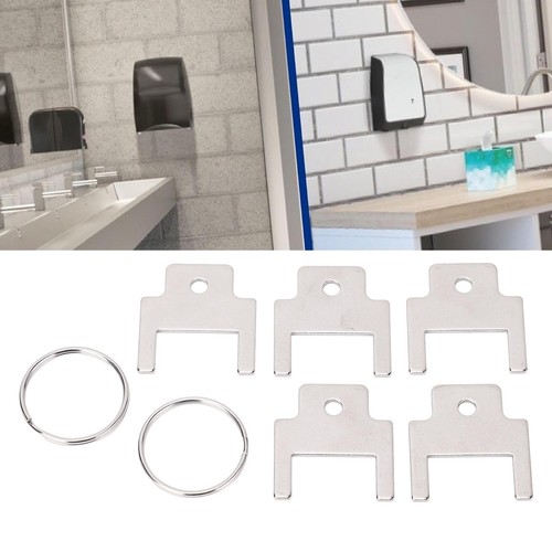 Neu 5x Papierhandtuchspender Schlüssel Toilettenpapierspender Ersatzschlüssel für Kimberly - Bild 7 von 10