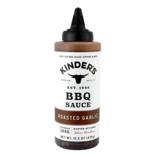 Kinder's Roasted Garlic BBQ Sauce Premium Handcrafted Gluten Free No HFCS 15.5oz