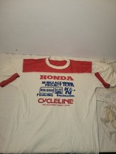 Vintage Honda Team Racing Shirt Double Stitch Large High Mileage Cycleline