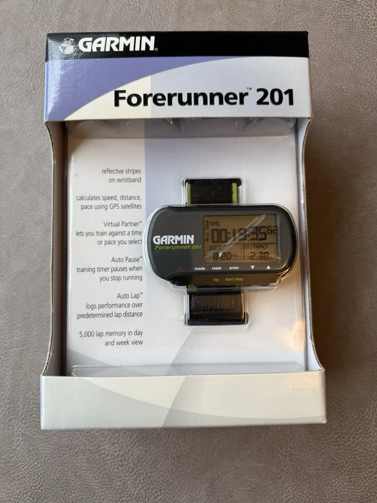 Garmin Forerunner 201 GPS Personal Trainer With Speed Distance & Pace NEW NIB