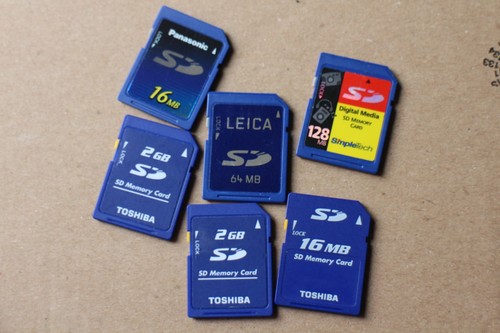LOT 6 SDHC Card Made in Japan Carte Memoire 2go 128mo 64mo - Photo 7 sur 8