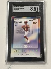 2024 Panini Origins #18 Jayden Daniels Start Ups SGC 8.5