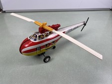 Vintage Joustra Mechanical Metal Toy Helicopter Made in France "C TE  AZUR"