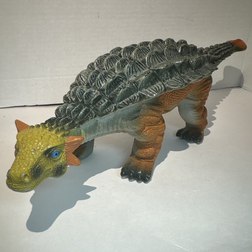 Figura de juguete de dinosaurio de goma blanda blanda Ankylosaurus 16" Toy Major Trading 2007 - Imagen 1 de 9