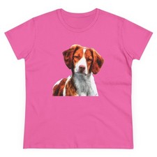 Brittany Spaniel Women's Midweight Cotton Tee