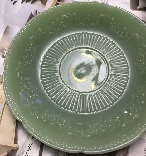 Vintage Fire King Jadeite Green Alice Saucer Plate 6" X 3 - Bild 2 von 4