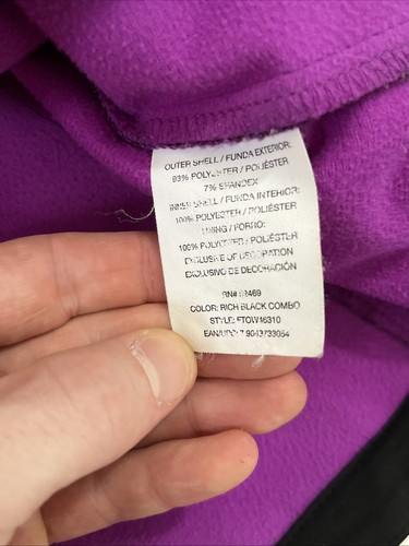 Women's Free Tech Black And Purple Winter Jacket Size 1X (16W) - Picture 7 of 9