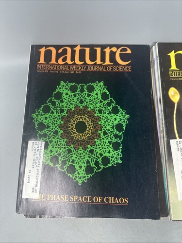 Lot of 24 Nature Magazines International Weekly Journal of Science Yrs 1987 1988 - Picture 14 of 22