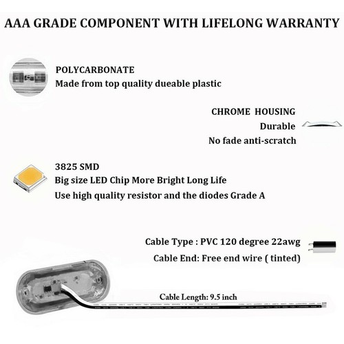 LED Lights 4 LED 50 Light Marine Boat LED Lights Marine Light 120 Lumens White - Picture 6 of 12
