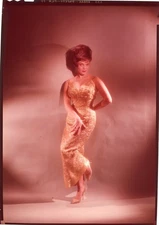 Connie Francis Breathtaking Figure Hugging Dress Photo Original 7x5 Transparency