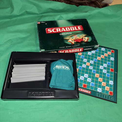 Scrabble Original Kreuzworträtsel Brettspiel Mattel komplett Vintage