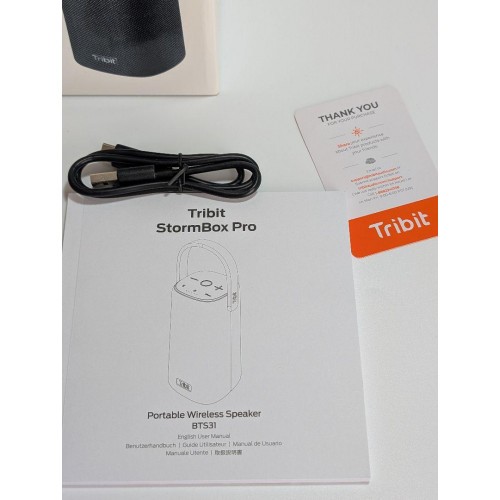 Tribit StormBox Pro Wireless Portable Speaker Black Bluetooth 10000 mAh BTS31 - Picture 10 of 12