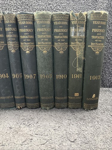Antikes seltenes Original - 10 x Jahrbuch Apotheke & Transaktion 1901-1913 Bücher - Bild 3 von 19