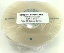 10 Coloplast 16921 Sensura Mio Convex Light Ostomy Barrier 2pc Click New in BAG