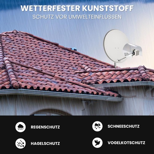 LNB Wetterschutzhaube 1x SAT LNB zum Schutz vor Regen & Schnee Abdeckung Kappe - Bild 5 von 8