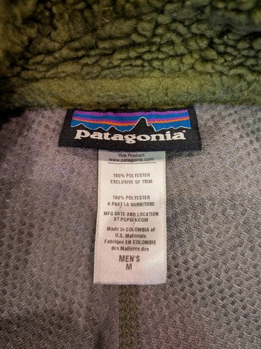 Patagonia Jacke Herren M Medium Grün Classic Retro X Deep Pile Fleece 23055 FA13 - Bild 4 von 8
