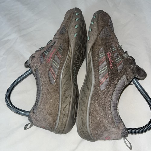 Skechers Womens Relaxed Fit Size 7 Breathe Easy Shoes 22544 Taupe Sneakers Uk 4 - Picture 7 of 24