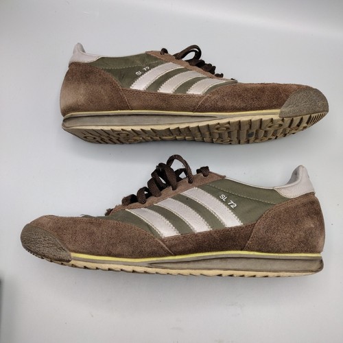 Adidas SL72 Trainers Brown Green Stripe 2008 929901 Men’s Size 9.5 Shoes Rare - Picture 7 of 8