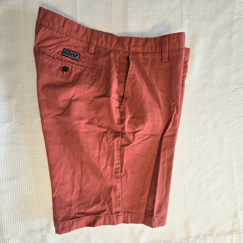 Nautica Shorts Chino Sz 36 Flat Front Melon Classic Fit Casual Cotton Deck Casua - Picture 3 of 9