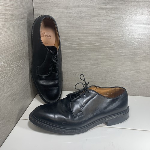 Allen Edmonds Warton Herren Schwarz Leder Einfache Zehe Elegant Schuhe Größe 10 E
