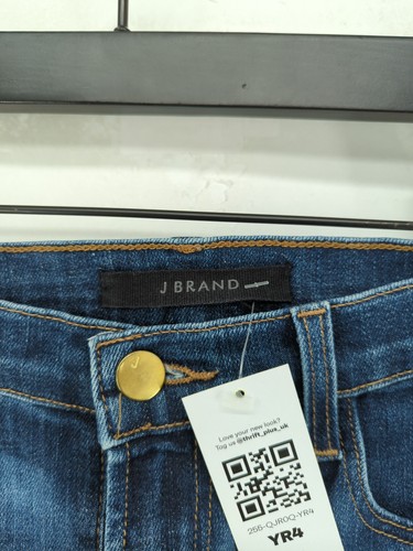 J Brand Women's Jeans W 26 in Blue Cotton with Polyester Skinny - Picture 5 of 5