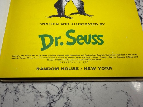 Lot Of 4 Vintage Early 50s & 60s Dr. Seuss Hardcover Books - Imagen 11 de 17
