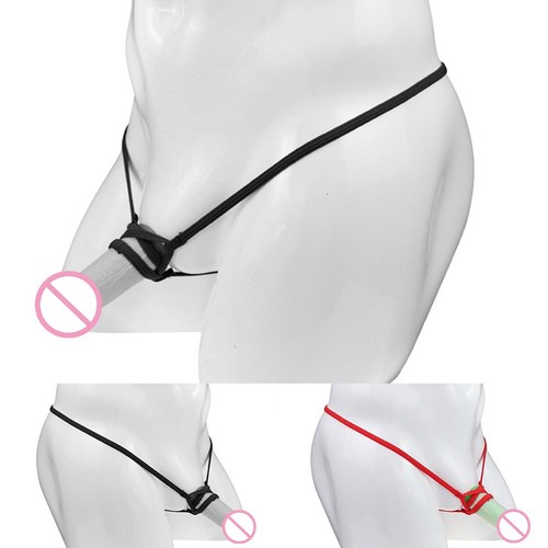 Slip mutandine uomo alla moda interno esterno bikini cotone jockstraps - Picture 4 of 22