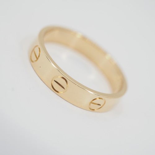 ANILLO CARTIER LOVE EN CAJA ORO AMARILLO 750, PAPELES Y FACTURA ORIGINAL DE 24 RW:50 - Imagen 8 de 11