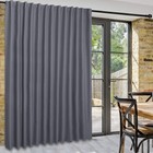 DWCN Patio Sliding Door Curtains - Extra 100"W x 84"L (Pack of 1), Dark Grey