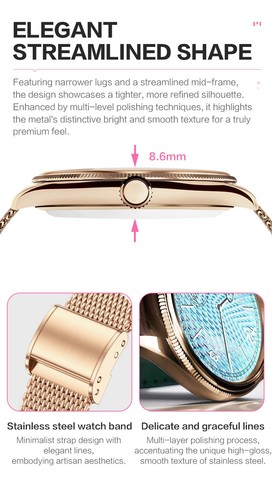 Montre Connectée Femme luxe AMOLED 1.32" | Appels Bluetooth | IP68 - Bild 7 von 22