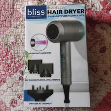 Bliss Bath & Home Bladeless Hair Dryer - NEW in BOX
