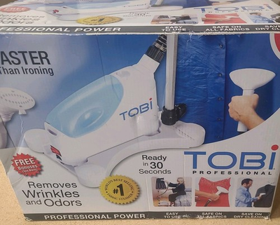 #ad Tobi Professional Steamer. Removes Wrinkles Odors And Sanitizes Portable New $79.99
