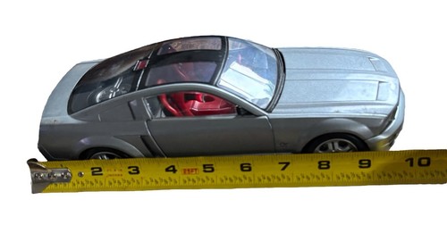Diecast Ford Mustang GT Concept 1/18 Silver BEANSTALK GROUP Convertible Car - Picture 5 of 6