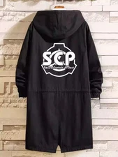 Sweatshirts Trench Hoodie Top Cosplay SCP Secure Contain Protect Foundation Coat
