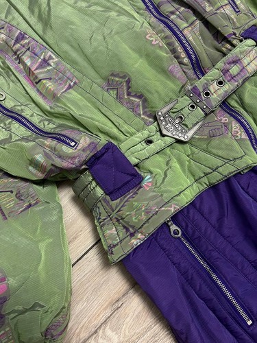 Traje de mujer Kaelin vintage de una pieza esquí nieve aislado EUR 40 US 10 aislado  - Imagen 19 de 21