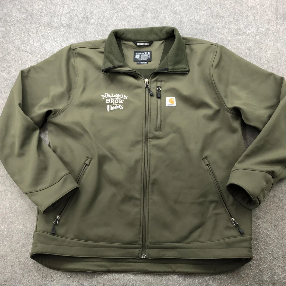 Carhartt Jacket Mens XL Rain Defender Relaxed Fit Nelson Bros Whiskey Promo - Image 2 of 4