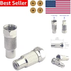 2 Pack Atari RCA Female to F Type Male Coaxial Adapter for Vintage Consoles