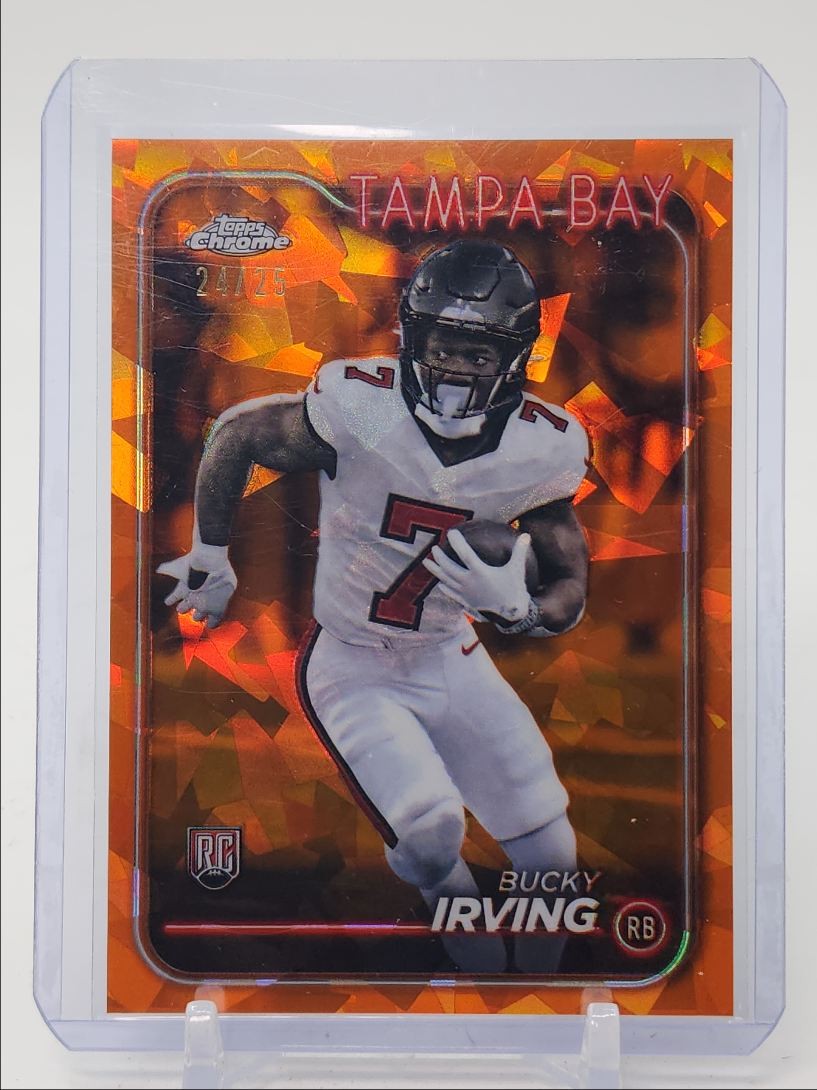 BUCKY IRVING 2024 TOPPS CHROME ROOKIE ORANGE SAPPHIRE SSP RC /25 Q3292