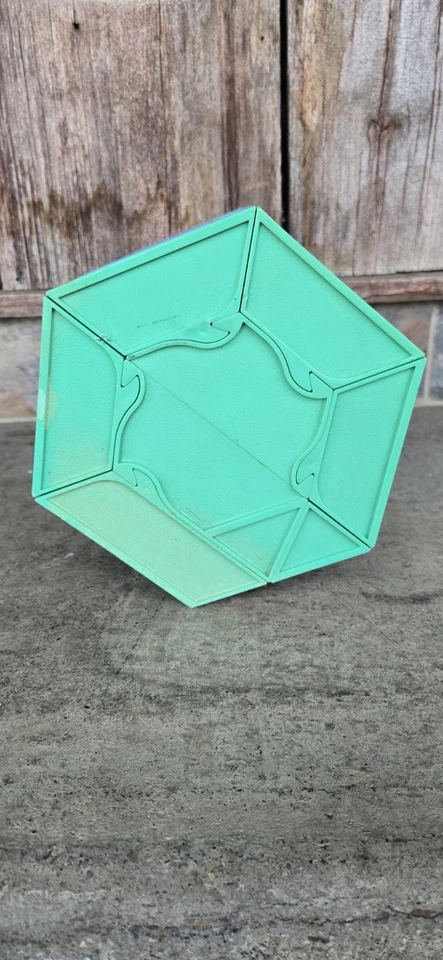 Caja de herramientas portátil Rolykit verde vintage organizadora bolsa con aparejos divisores Foto 4 de 4