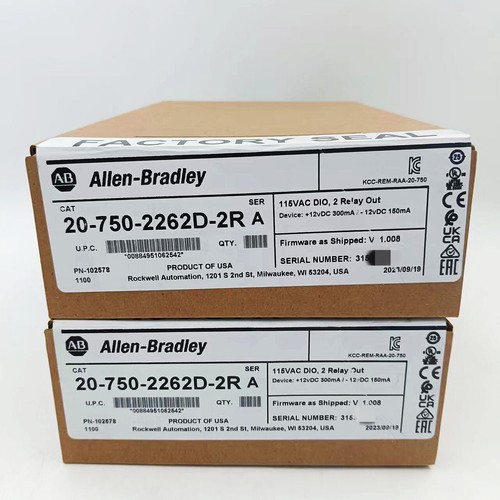 New Allen Bradley 20-750-2262D-2R PowerFlex 750 115V I/O Module US Free Tax - Picture 8 of 8