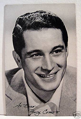 Tarjeta de venta de música vintage de Perry Como Rock N Roll cartelera stock antiguo - Imagen 1 de 1