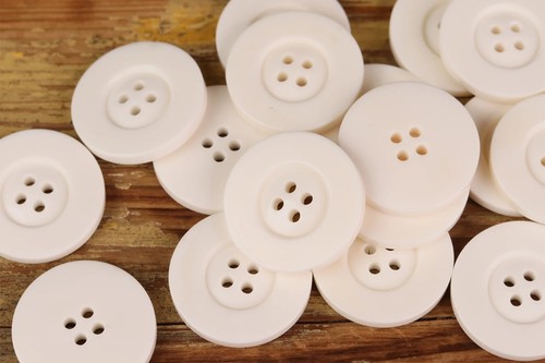 400Pcs Genuine White Buffalo Horn Button Winter Coat Fur Leather Sewing Crafts - Picture 7 of 10